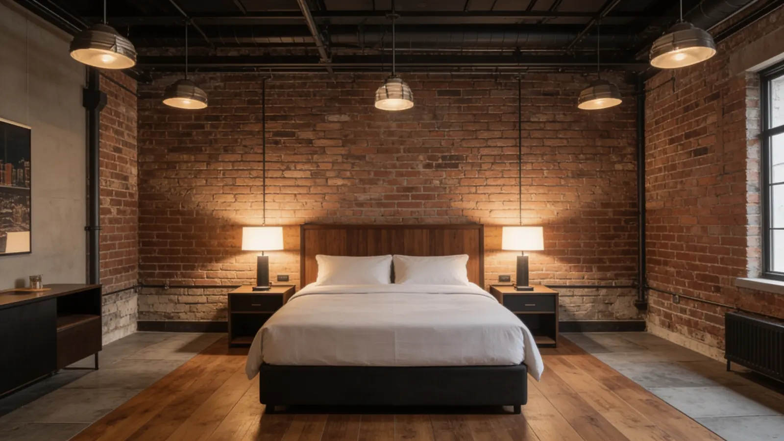 A serviced suite interior at Switchyard Suites
